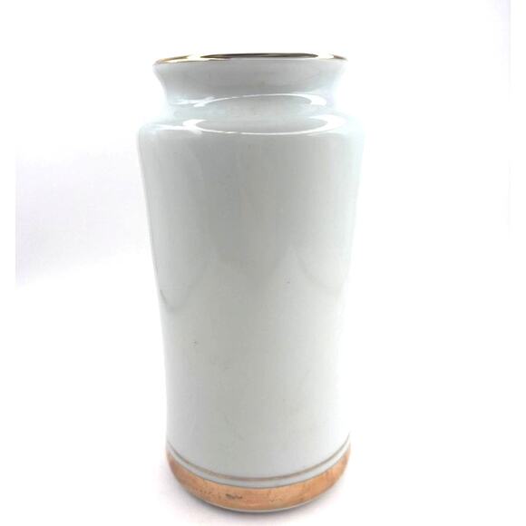 Vintage Vase Chokin Art Made in Japan Temple & Mt. Fuji Gold Silver Copper White - Picture 3 of 11